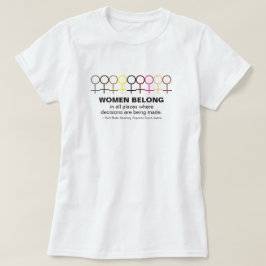 Camiseta Mujeres pertenecientes a la justicia Ruth Bader Gi