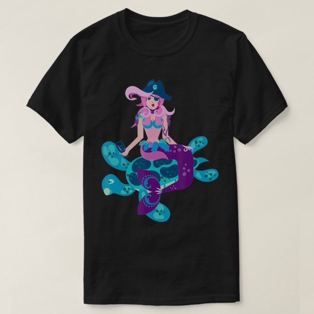 Camiseta Mujeres piratas de Sirena Niños (Diseño del anverso)