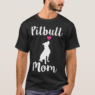 Camiseta Mujeres Pitbull Mamá Pit Bulldog Mama Gift N