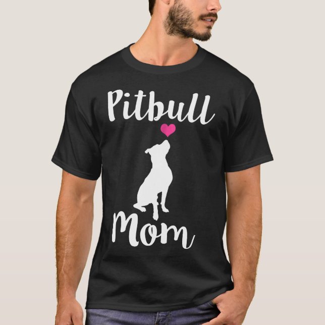 Camiseta Mujeres Pitbull Mamá Pit Bulldog Mama Gift N (Anverso)