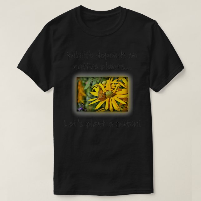 Camiseta Mujeres Plantemos un parche de plantas nativas  (Diseño del anverso)