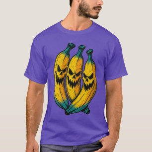 Camiseta Mujeres Plátanos Espeluznantes Fruta Tropical Vera