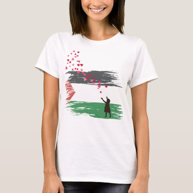 Camiseta Mujeres por Palestina Libre - Huérfano de (Anverso)