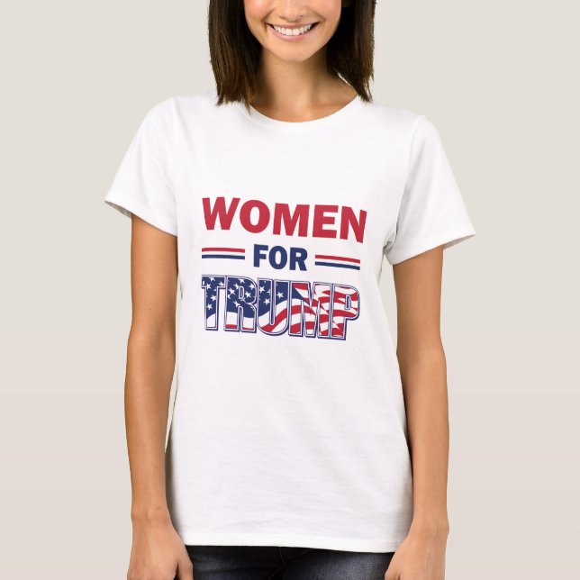 Camiseta Mujeres por Trump (Anverso)
