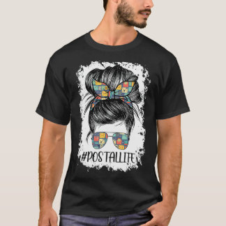 Camiseta Mujeres Postallife Mail Carrier Postal Worker Blea