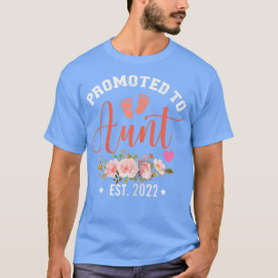 Camiseta Mujeres Promocionadas Para Ser La Tía De Est 2022
