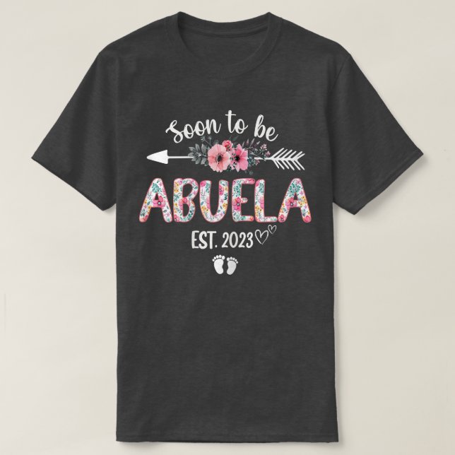 Camiseta Mujeres Pronto Estarán Embarazadas En Abuela Este  (Diseño del anverso)