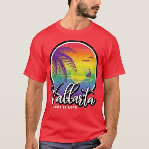Camiseta Mujeres Puerto Vallarta México LGBTQ Gay Rainbow 2