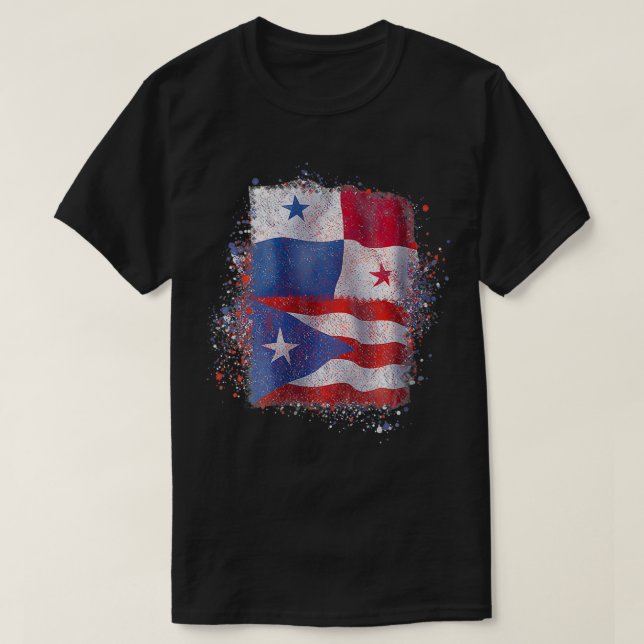 Camiseta Mujeres puertorriqueñas con amor panameño (Diseño del anverso)