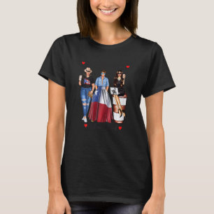 Camiseta Mujeres puertorriqueñas nacen patrióticas de sangr