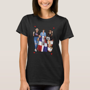 Camiseta Mujeres puertorriqueñas nacen república dominicana