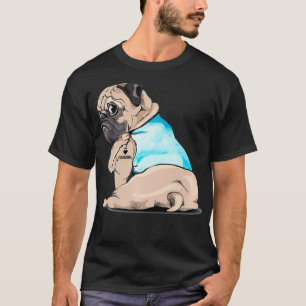 Camiseta Mujeres Pug Dog Tattoo Love Abuela