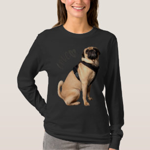 Camiseta Mujeres Pug Hombres Pug Mom Dad Life Love Dog Masc