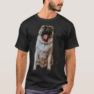Camiseta Mujeres Pug Men Pug Mom Dad Life Love Dog Mascota 