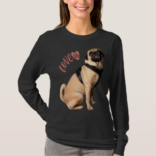 Camiseta Mujeres Pug Men Pug Mom Dad Life Love Dog Mascota