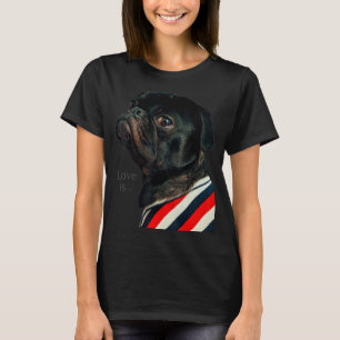 Camiseta Mujeres Pug Negras Hombres Pug Mom Dad Life Love D