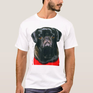 Camiseta Mujeres Pug Negras Hombres Pug Mom Dad Life Tee Lo