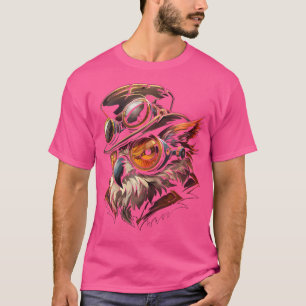 Camiseta Mujeres Punk al vapor Owl Steampunk Art