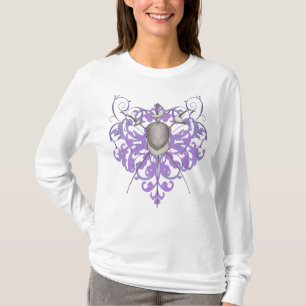 Camiseta Mujeres púrpuras urbanas de la máscara de cercad