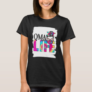 Camiseta Mujeres QMA Life Messy Bun trabajador de la salud
