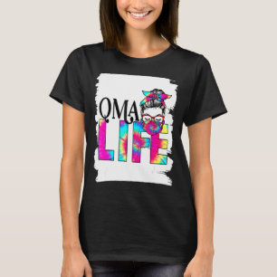 Camiseta Mujeres Qma Life Messy Bun Trabajadora de Salud Ma