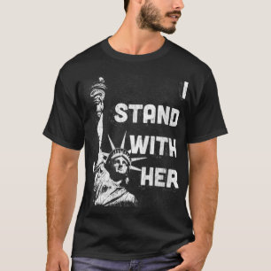Camiseta Mujeres que apoyo con su estatua de libertad en Tr