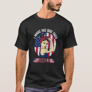 Camiseta Mujeres que hago sus etiquetas de perro jingle muj