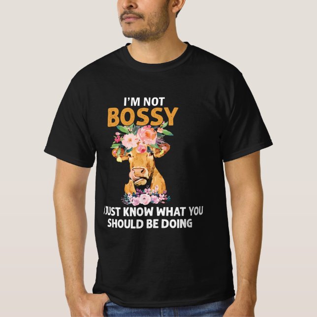 Camiseta Mujeres que no soy jefe, solo sé lo que deberías s (Anverso)