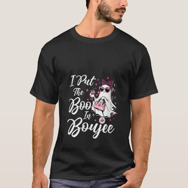 Camiseta Mujeres que puse el boo en Boujee Ghost Funny Pink (Anverso)