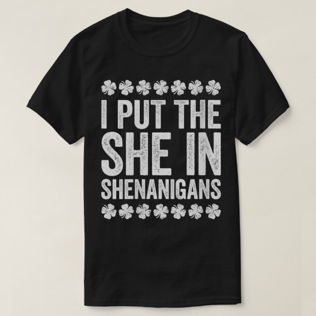 Camiseta Mujeres que puse en Shenanigans St Patrick (Diseño del anverso)