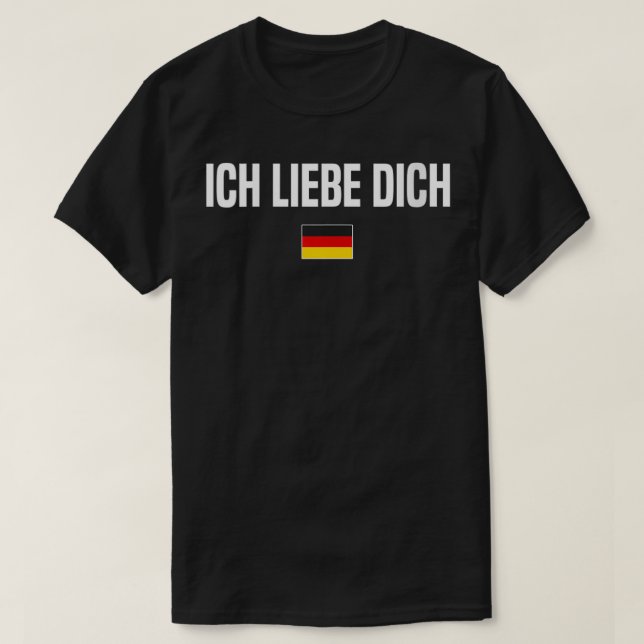 Camiseta Mujeres que te amo en alemán Alemania Divertido (Diseño del anverso)