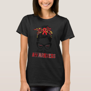 Camiseta Mujeres Que Usamos Enfermedades Del Corazón Rojo C