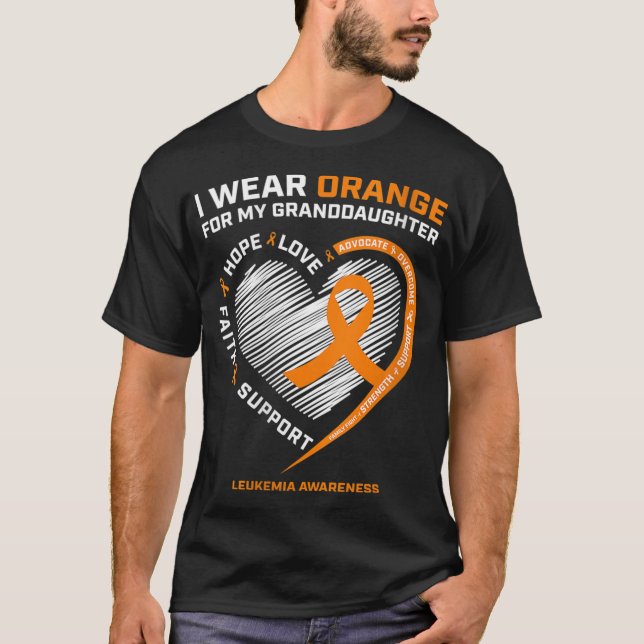 Camiseta Mujeres Que Uso Naranja Para La Leucemia De Mi Nie (Anverso)