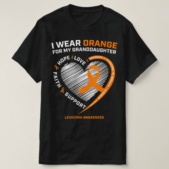 Camiseta Mujeres Que Uso Naranja Para La Leucemia De Mi Nie (Diseño del anverso)