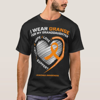 Camiseta Mujeres Que Uso Naranja Para Mi Nieta Le