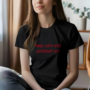 Camiseta Mujeres que viven por carta roja de Pickleball