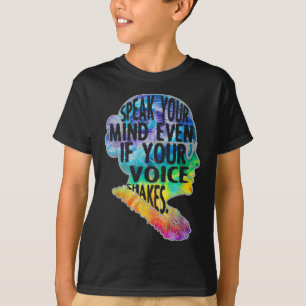 Camiseta Mujeres Rbg Habla Tu Mente Incluso Si Tu Voz Tiemb