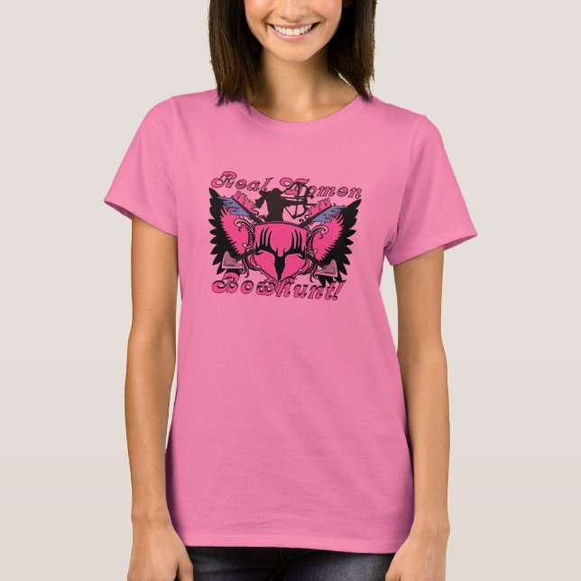 Camiseta Mujeres reales Bowhunt (Anverso)