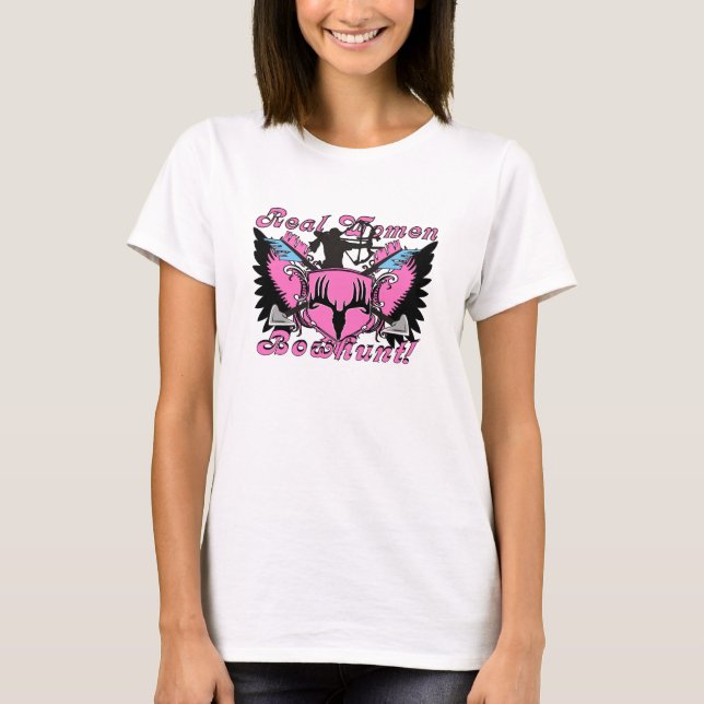 Camiseta Mujeres reales Bowhunt (Anverso)