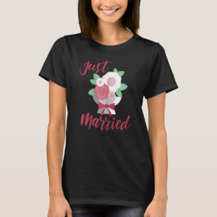 Camiseta Mujeres recién casadas con soltera casada recién c