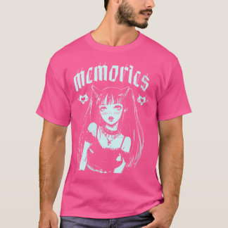 Camiseta Mujeres Recuerdos Chica de rock gótico Punk estéti