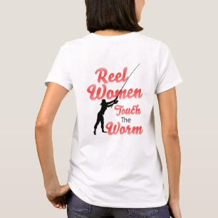 Camiseta Mujeres Reel Tocan El Gusano Pesionalizar NOMBRE C