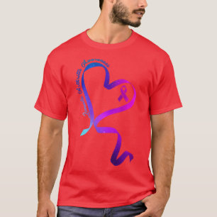 Camiseta Mujeres Regalos Corazón Cinta Artritis Juvenil Awa