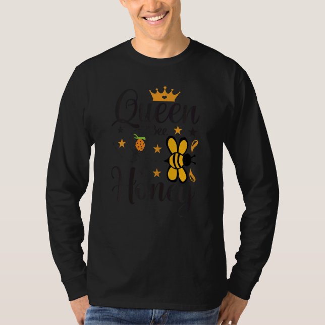 Camiseta Mujeres Reina abeja negra Chica magia Melanin muje (Anverso)