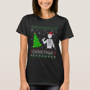 Camiseta Mujeres reporteras en árbol de Navidad iluminan a