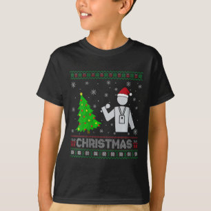 Camiseta Mujeres reporteras en árbol de Navidad iluminan a 
