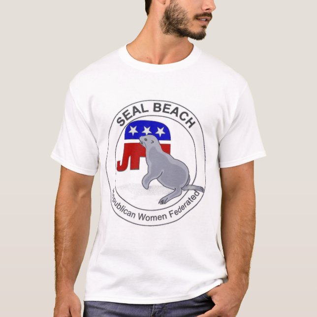 Camiseta Mujeres republicanas de la playa del sello (Anverso)
