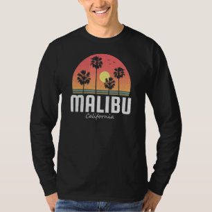 Camiseta Mujeres Retro de Malibu California Beach Souve Niñ