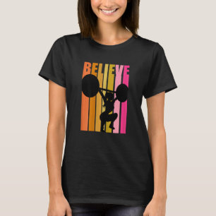Camiseta Mujeres Retro Mujeres Halterofilia Gimnasio