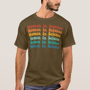 Camiseta Mujeres Retro Sunset Mujeres En La Ciencia Funny S